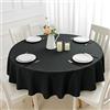 Romanstile Tovaglia Rotonda 240 cm Formato Grande Antimacchia Negro, Tovaglia da Esterno Elegante e Moderna, per 8-10 Posti, per Tavolo da Pranzo, Cucina, Ristorante, Compleanni, Pasqua e Giardino