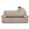 TEXTIL-HOME Textilhome Copridivano Elasticizzato 3 Posti 180-240 cm Beige | Protegge da macchie, peli e graffi. Elasticizzata, universale, facile da applicare e con vestibilità aderente.