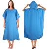 KUOGAS Poncho Bain Homme 110x74 cm Surf En Microfibre Serviette éGalement Comme Aide Au Change Sur La Plage (Cielo Blu, M)