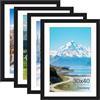 Zouway 4 cornice 30 x 40, cornici 30x40, colore nero per foto, immagini, poster (Nero, 30 x 40)