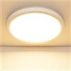 SKUTZTEK Plafoniera LED Soffitto, Lampada da soffitto 3000K/4000K/6500K, Moderno Plafoniera Bagno Ultrasottile Rotonda IP44 Impermeabile, per bagno, soggiorno, camera da letto, cucina (22cm 3000K)