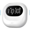 Mesqool Sveglia vibrante per sonno profondo, sveglia a batteria sotto il cuscino, vibrazione regolabile, senza fili, doppio allarme, retroilluminazione, orologio digitale portatile per non udenti