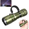 Wurkkos TD07, torcia tattica, torcia a LED, estremamente luminosa, 1300 lumen, ricaricabile, turbo/stroboscopio, luce istantanea, IP68, impermeabile, per campeggio di emergenza (verde)