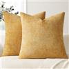 Topfinel Set Di 2 Federe Cuscini Divano 50x50 cm Colore Gialle, Ln Morbido e Soffice Tessuto Ciniglia.Ideali, Soggiorno, Camera Da Letto, Balcone e Giardino.Accessori Accoglienti Per la Casa