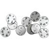 Eurofusioni Monete TAO Yin Yang placcate Argento - Oracolo I Ching e Portafortuna - Diametro Moneta Cm 2,1 - N. 10 Pezzi