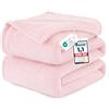WAVVE Plaid Coperta Pile di Flanella 260gsm - 220x240 cm, Rosa - Pled Divano Pelosa Letto Matrimoniale King 240x220 - Copridivano di Microfibra Calda e Morbida