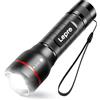 Lepro Torcia LED Zoomabile, 300lm 5 Modalità di Luce | Portata fino a 150 m, IPX4 Impermeabile, Compatibile con Batterie AAA/18650, per Campeggio Pesca Trekking Emergenza Sicurezza