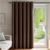 Deconovo Tenda Oscurante Termica per Camera da Letto e Soggiorno 270 CM Altezza 1 Pannello, Tende Oscuranti per Interni Tende Moderne con Anelli, 200x270 CM, Marrone