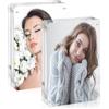 lalago 2pcs 15 x 20cm Portafoto da Tavolo con Angoli Arrotondati, Cornice Magnetica in Acrilico, Trasparente Cornice, Portafoto Senza Cornice Bifacciale Display per Esporre Foto, Cartoline