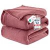 WAVVE Plaid Coperta Pile di Flanella 260gsm - 220x240 cm, Rosa Polveroso - Pled Divano Pelosa Letto Matrimoniale King 240x220 - Copridivano di Microfibra Calda e Morbida