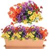 WQDD STANPET Fiori Finti da Esterno, 6 Fasci 4 Colori Piante da Vaso | Fiori Finti da Esterno, 6 Fasci 4 Colori Piante da Vaso Finte da Esterno,