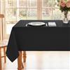 Romanstile Antimacchia Tovaglia Natale 8 Posti Rettangolare 240x140 Nera | Tovaglie Copri Tavolo Grande Elegante e Antispruzzo per 8-10 Posti,Per Compleanno,Capodanno,Albergo,Feste,Pranzi in Famiglia