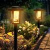 Solpex Luci solari da giardino all'aperto, 2 pacchetti di luci solari da giardino a LED, luci impermeabili alimentate ad energia solare per giardino, patio, paesaggio, passerella, bianco caldo