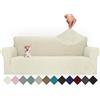 Ystyle Copridivano 4 Posti Con Braccioli, Super Elasticizzato Fodera Divano, Copridivani Antigraffio Gatto Antiscivolo Antimacchia, Universale Moderno Sofa Cover Lavabile, Beige