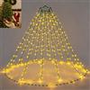 AuFiiy Luci Albero di Natale 350 LED, 10 Ghirlande da 2 m, 8 Modalità con Timer, IP44 Impermeabili, Albero di Natale con Luci Incorporate per Interno ed Esterno