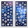 Kangtaixin Decorazione per Natale, 157 Adesivi per Finestre con Fiocchi di Neve Natalizie, Riutilizzabili in PVC, Vetrofanie per Natalizie Finestre, Cameretta dei Bambini, Decorazione Invernale
