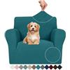 Ystyle Copridivano 1 Posti Con Braccioli, Copripoltrona Elasticizzato, Copri Divano Antigraffio Gatto Cani, Fodera Divano Antiscivolo Antimacchia, Universale Sofa Cover Moderno, Verde Scuro