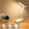 Suright Lampada da Tavolo senza Fili,Lampada da Scrivania LED Pieghevoli & Ricaricabile,Lampade da Comodino,Lampada LED Abat Jour senza Fili,Dimmerabile,3 Modalità Luce,per Camera da Letto, Lettura, Studio