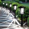Solpex 6 lampade solari per esterni, luci a LED solari da giardino, impermeabili, per giardino, terrazza, paesaggio, marciapiede, colore bianco