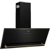 KLARSTEIN Victoria - Cappa da Cucina Angolare, 90cm, Design Nero & Oro, Flusso d'Aria: 336m³/Ora, Efficienza Energetica: A++, Pannello Touch, Cappa da Cucina con LED, Silenziosa: 52dB