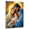 emmena - Quadro Arte Sacra - Natività - Sacra Famiglia - Abbraccio Celeste - 30x40 cm