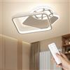 OTREN Lampadario Cameretta Bambini Tipo Calcio 3000k-6500k Dimmerabile Plafoniera LED Soffitto con Modalità Luce Notturna per Cameretta Bambino, Camera da Letto, Soggiorno, 43CM