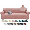 Ystyle Copridivano 4 Posti Con Braccioli, Super Elasticizzato Copri Divano, Copridivano Antigraffio Gatto, Copridivani Antiscivolo Antimacchia, Universale Sofa Cover Moderno, Rosa Grigio