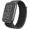 REACHER Allarme vibratorio Clock Watch for Heavy Sleepers, Hearing Impaired — Strong Wake-Up Wristband Battery Powered, Silent Alarm for Shared Bedrooms & Dorms, Zinc Case with Comfort Weave Loop