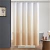 Furlinic Tenda da doccia per bagno antimuffa in tessuto di poliestere per bagno turco tende da bagno impermeabile lavabile con 10 ganci da bianco a marrone crema 60x78 pollici (150x200cm).