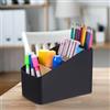 Zocipro Organizer da Tavolo in Bambù, Supporto per Telecomando Rimovibile, Porta Oggetti Scrivania Legno 4 Scomparti, Multifunzionale Organizzatore per Cancelleria, Cosmetico, Penne