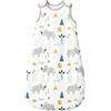 Mosebears Mosbears Sacco nanna invernale per bambini, 2,5 Tog, 100% cotone, diverse dimensioni dalla nascita fino a 24 mesi, adatto per tutto l'anno(Rinoceronte,L(12 a 18 mesi))