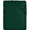 Utopia Bedding Lenzuolo con Angoli - 90x200cm - Smeraldo | Microfibra di Poliestere Spazzolato - Lenzuolo Sotto con Angoli Elasticizzato - Tasche Profonde 35cm