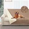 Taiyang Copridivano per Cani impermeabile, Coperta impermeabile per cani, protezione per mobili per bambini, bambini, cane, gatto, Fondo antiscivolo (Marrone Metallizzato, 173-208cm(1 Pack))
