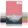 Laleni Lenzuola Culla Neonato - Lenzuola Lettino - Lenzuola Carrozzina Neonato - Coprimaterasso Culla con Angoli Elastici - Coprimaterasso Lettino 100% Cotone 135gsm - Corallo - Culla 40x90cm