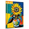 emmena - Quadro Vaso con Girasole - 30x40 cm