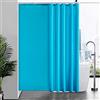 Furlinic Tenda Doccia Antimuffa Tessuto in Poliestere Grande Tende Doccia Impermeabile Lavabile Alzavola Tenda Vasca da Bagno con 12 Ganci 200x200cm.