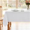 Romanstile Tovaglia Elegante Quadrata Natale 140x140 cm Bianca Antimacchia | Antispruzzo, Tovaglia per Matrimonio,Compleanni,Pranzi in Famiglia,Compleanno,Feste,Albergo,Ristorante,Caffè,Bistrot,Bar