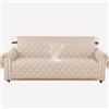 Ystyle Copridivano 3 Posti Con Braccioli Universale, Beige | Copridivani Trapuntato Con Tasche, Copridivano Antigraffio Gatto Cani, Copri Divano Salvadivano Antimacchia Antiscivolo