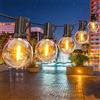 GPATIO Catena Luminosa Esterno G40 [60FT/ 18M], Lampadine in Plastica Bianca Calda 30+1 Pz, Luci da esterno giardino Impermeabile per Feste in Giardino, Matrimonio, Decorazioni Vacanze ecc.