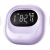 Mesqool Piccola sveglia vibrante per chi ha il sonno pesante, 3 modalità di allarme, sveglia forte per chi dorme a lungo, funzionamento a batteria, Tipo-C, snooze, 12/24H, DST, giorni feriali/fine