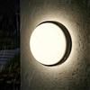 ANWIO Applique da Esterno Nero, Luci da Esterno 14w, 1400lm, Luce Bianca Naturale 4000k, IP54, Lampada da Parete Circolare, Plafoniera LED Parete per Balcone, Scale, Corridoio, Garage, bagno, 1 Unità