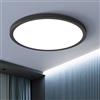OTREN Plafoniera LED Soffitto 48W, Lampada Bagno Moderna Rotondo 4800LM, Lampadario Luce per Soggiorno, Camera da Letto, Cucina, Ufficio, Balcone, IP44, Ø40CM*H2.4CM, 6500K Bianco Freddo