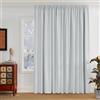 PONY DANCE Tenda Oscurante Termica Isolante Freddo e Caldo da Interno | per Camera da Letto, Soggiorno, con Fettuccia, Facile Lavaggio, Moderne, 1 Pezzo L 300 x A 220 CM, Bianco Grigiastro