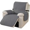 Ystyle Copripoltrona Relax Reclinabile Grande 1 Posto, Grigio Chiaro | Copridivano 1 Posto Elettrica Salvadivano Antigraffio, Copri Poltrona Elettrica Reclinabile con Braccioli con Fascia Elastica