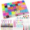 YeeQo 4100+ Elastici Per Braccialetti Colorati,Elastici Braccialetti Kit | Fai da te per Bambini con 54 scomparti, comprensivo di telaio, ciondoli, perline, giocattoli creativi e regali