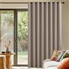 PONY DANCE Tenda Oscurante Isolante Termica da Interno per Camera da Letto | per Soggiorno Moderne, Divisorie, per Separa Ambienti, con Anelli, Privacy, Anti-UV, 1 Pezzo L 300 x A 225 CM, Taupe Chiaro
