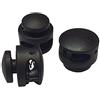 Perlin 10 fermacoulisse, ideali per coulisse da 3/4/5 mm, chiusura per cordoncini, giacche, elastici, colore: nero (modello 8)