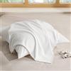 BEDSURE Federe Cuscini 40x40 Cotone - Set da 2, Oeko-TEX, Bianco | Copricuscini Decorativi 100% Cotone, Morbido Anallergico Traspirante, Fodere con Cerniera Nascosta, Lavabili in Lavatrice