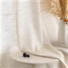 MIULEE Voile Tende Lino Traslucide, Bianco Brunastro, 140x300cm, 2 Pannelli | Tende a Pannello per Interni Lino, Tessuto Leggero, Ideali per Soggiorno, Camera da Letto, Finestre e Porte Balcone
