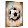 emmena - Quadro Pallone Da Calcio Old Style - Classic Soccer Ball - 18x24 cm